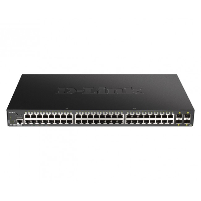 D-Link 48-port Gigabit Smart Managed Switch with 4 x 10G SFP+, 370Watts D-Link 48-port Gigabit Smart Managed Switch with 4 x 10G SFP+, 370Watts
