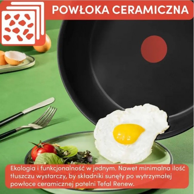 Tefal RENEWAL 28 cm ceramic frying pan