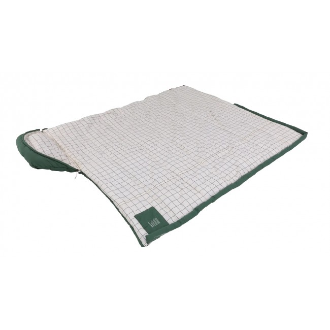 Outwell Camper Prime Adult Semi-rectangular sleeping bag Cotton, Polyester Green
