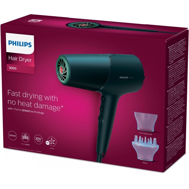 Philips 5000 series BHD512/00 hair dryer 2300 W Navy Philips 5000 series BHD512/00 hair dryer 2300 W Navy