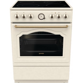 Gorenje GECS6B70CLI Freestanding cooker Ceramic hob Beige