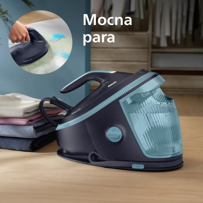 Philips 7000 series PSG7200/20 steam ironing station 3120 W 1.5 L SteamGlide Elite soleplate Blue