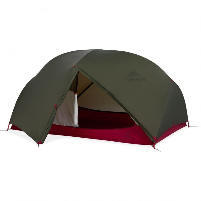 MSR Hubba Hubba Bikepack 2 person(s) Green, Red, White Ridge tent