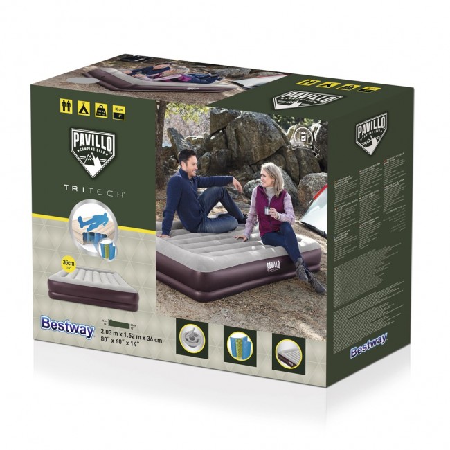 Bestway 67699 air mattress Double mattress Brown, Grey Unisex