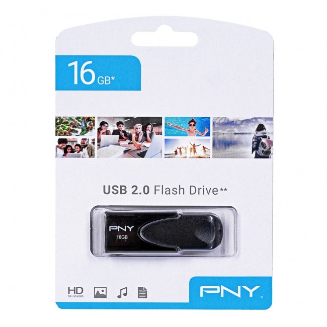 PNY Attach 4 2.0 16GB USB flash drive USB Type-A Black