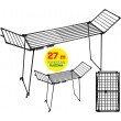 PROMIS MONZA clothes dryer, extendable + 2 wings, large, black