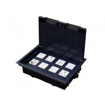 Floorbox 8M (45x45) adjustable depth, for technical floor (screed optional) ALANTEC