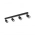 LAMP SPOT LIGHT TOP GU10 4X10W BK