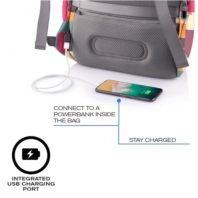 XD DESIGN ANTI-THEFT BACKPACK BOBBY SOFT GEOMETRIC P/N: P705.867 XD DESIGN ANTI-THEFT BACKPACK BOBBY SOFT GEOMETRIC P/N: P705.867