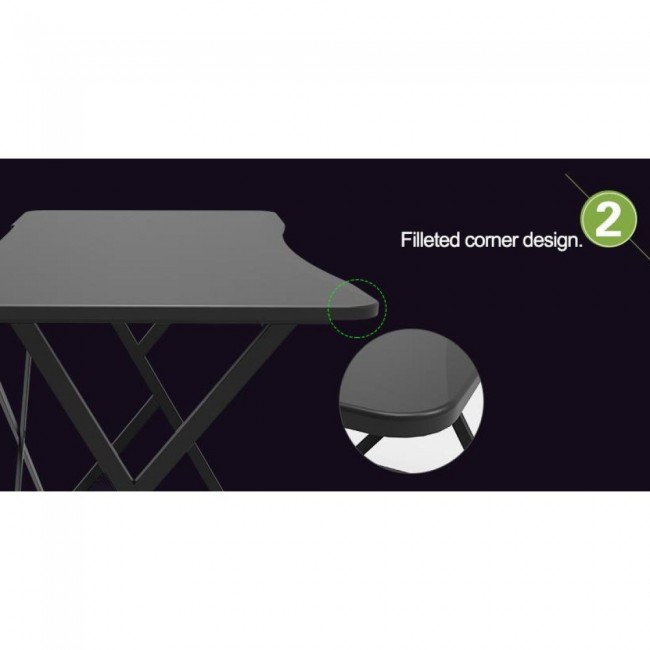 Techly Gaming Desk for PC with Angular Ergonomic Edge Black Techly Gaming Desk for PC with Angular Ergonomic Edge Black