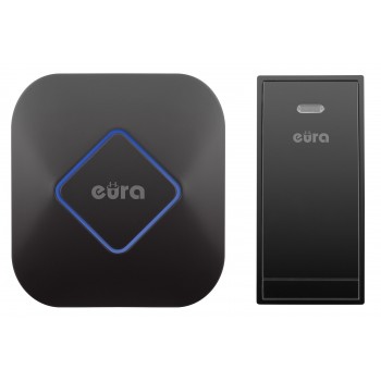 WIRELESS DOORBELL ''EURA'' WDP-83H2 ''JAZZ'' BATTERY FREE BLACK