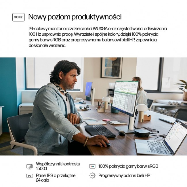 HP Series 5 Pro 24 inch WUXGA Monitor - 524pn