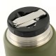 M-Tac UN-R02-750A Food thermos with foldable stainless steel spoon, 750 ml, olive green