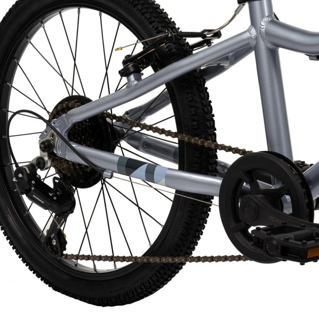 Huffy Literide Alu 20 bike, silver and turquoise (23005W)
