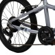 Huffy Literide Alu 20 bike, silver and turquoise (23005W)