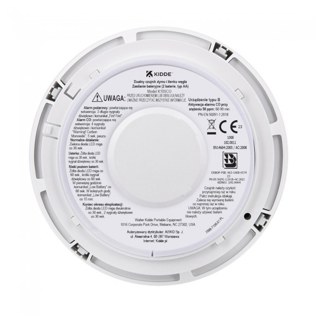 Dual smoke and carbon monoxide detector K10SCO Dual smoke and carbon monoxide detector K10SCO