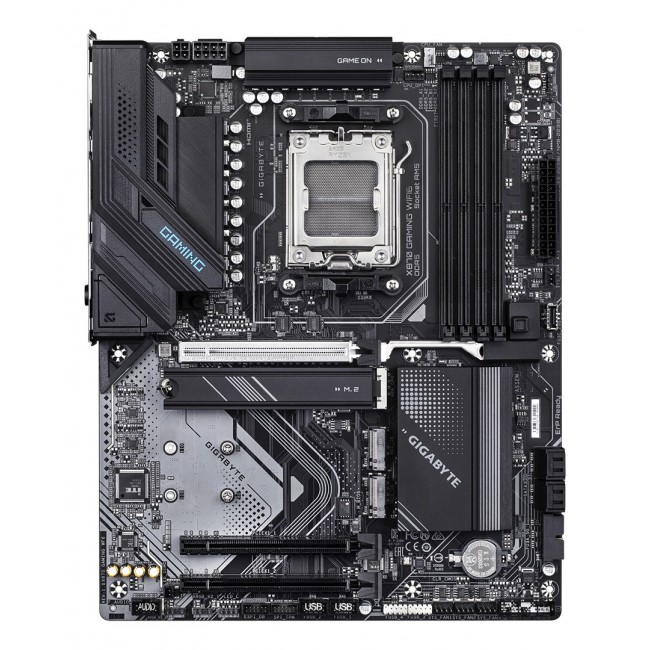 GIGABYTE X870 GAMING WIFI6 Motherboard - Supports AMD Ryzen 9000 CPUs, 8+2+2 phases VRM, up to 8000MHz DDR5 (OC), 1xPCIe 5.0 + 2xPCIe 4.0, Wi-Fi 6, 2.5GbE LAN, USB 4