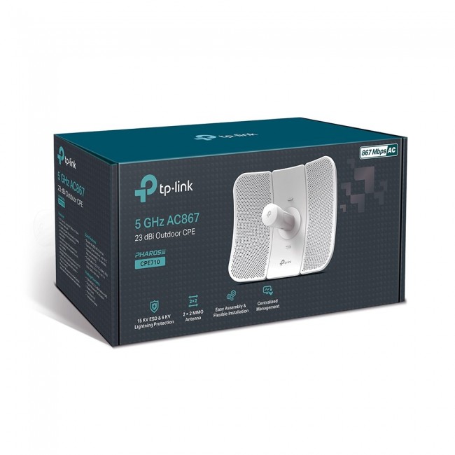 TP-Link CPE710 network antenna Directional antenna PoE/LAN 23 dBi