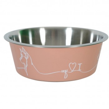 ZOLUX Love salmon - bowl for dog 1,7l