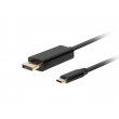 Lanberg CA-CMDP-10CU-0010-BK video cable adapter 1 m USB Type-C DisplayPort Black Lanberg CA-CMDP-10CU-0010-BK video cable adapter 1 m USB Type-C DisplayPort Black