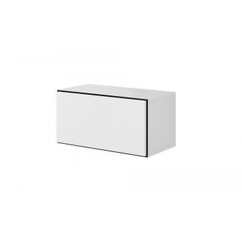 Cama full storage cabinet ROCO RO3 75/37/39 white/black/white