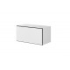 Cama full storage cabinet ROCO RO3 75/37/39 white/black/white