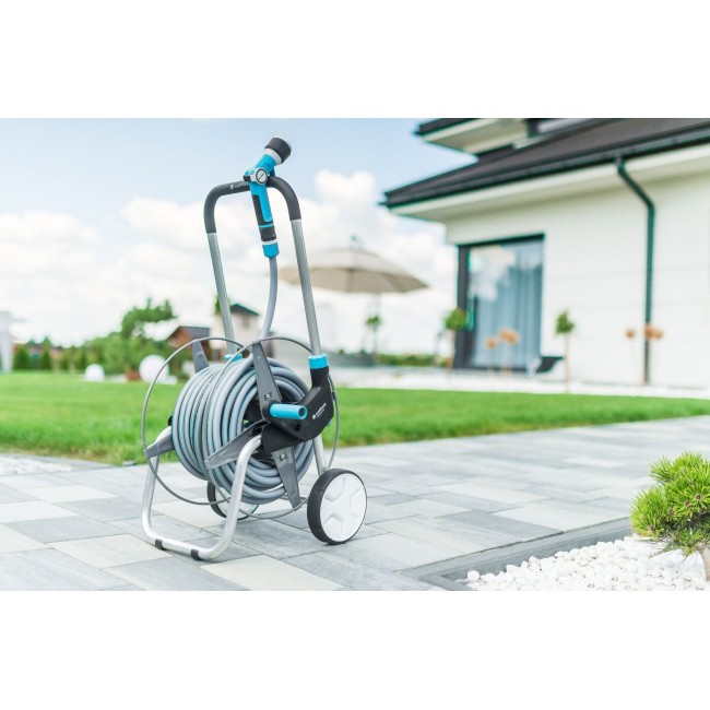 CELLFAST 55-050 EXPLORER garden hose reel Cart reel 1/2 60 m Black, Blue, Grey CELLFAST 55-050 EXPLORER garden hose reel Cart reel 1/2 60 m Black, Blue, Grey
