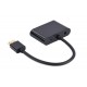 Gembird A-HDMIM-HDMIFVGAF-01 interface cards/adapter HDMI, VGA Gembird A-HDMIM-HDMIFVGAF-01 interface cards/adapter HDMI, VGA