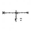 Gembird MA-D3-01 Adjustable desk 3-display mounting arm (rotate, tilt, swivel), 17 -27 , up to 7 kg