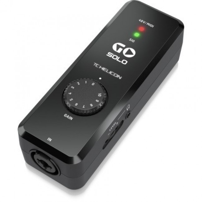 TC Helicon GO Solo Interfejs audio/MIDI do urządze mobilnych TC Helicon GO Solo Interfejs audio/MIDI do urządze mobilnych