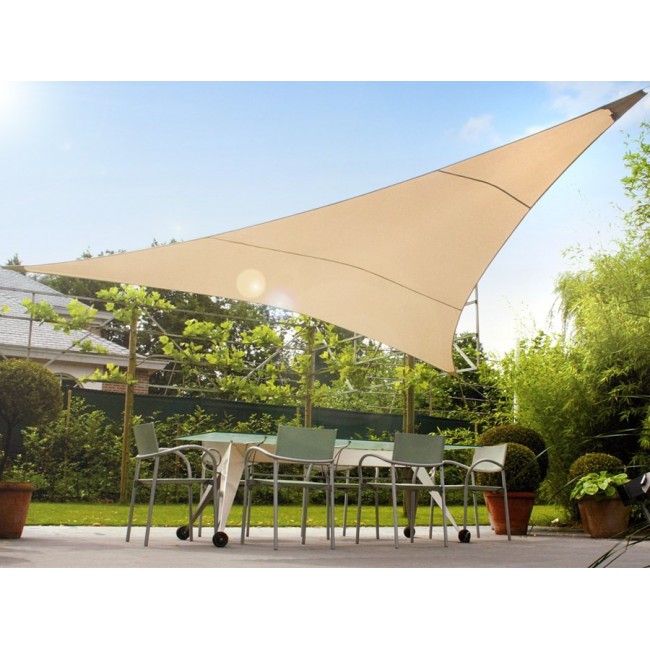 Tail UV polyester 5m triangle creamy hydrophobic surface sunflower GreenBlue GB502