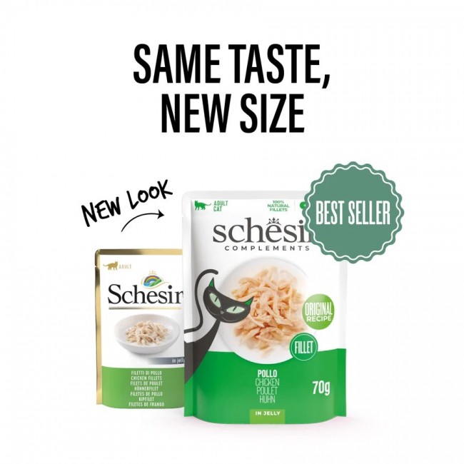 SCHESIR Chicken fillet in jelly - wet cat food - 70g SCHESIR Chicken fillet in jelly - wet cat food - 70g