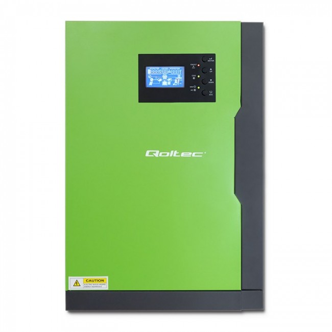 Qoltec 53887 Hybrid Solar Inverter Off-Grid 5,5kW | 100A | 48V | MPPT | Sinus Qoltec 53887 Hybrid Solar Inverter Off-Grid 5,5kW | 100A | 48V | MPPT | Sinus