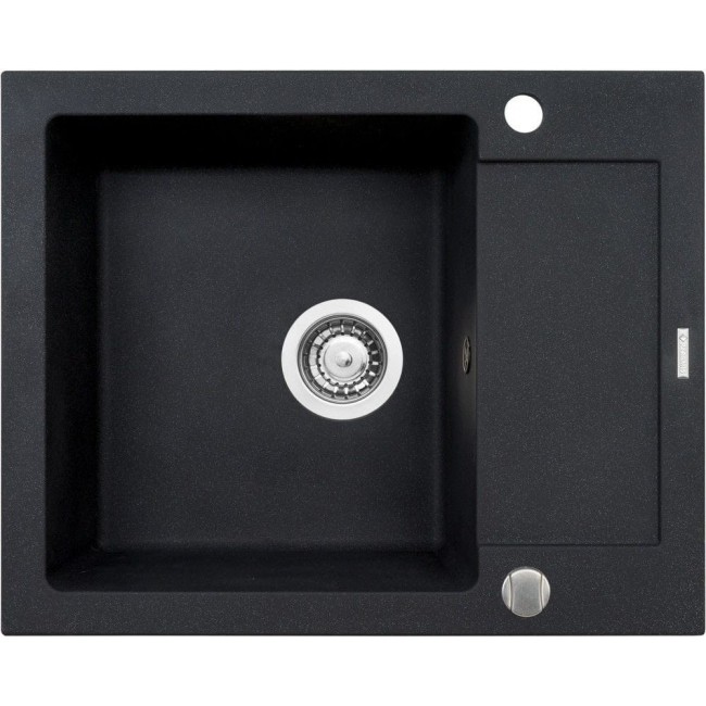 Pyramis Sink Mido 62X50 1B 1D Black Pyramis Sink Mido 62X50 1B 1D Black
