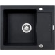 Pyramis Sink Mido 62X50 1B 1D Black Pyramis Sink Mido 62X50 1B 1D Black