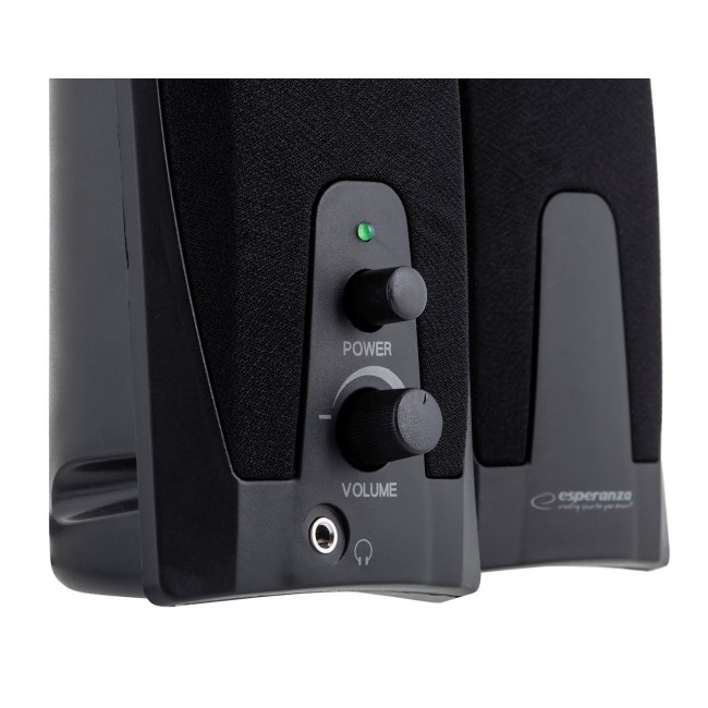 Esperanza EP110 loudspeaker 2-way Black Wired 6 W