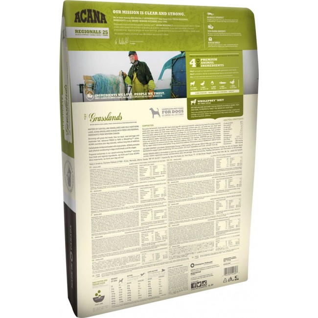 Acana Dog TF Regionals Grasslands 11.4 kg Adult Duck, Egg, Fish, Lamb