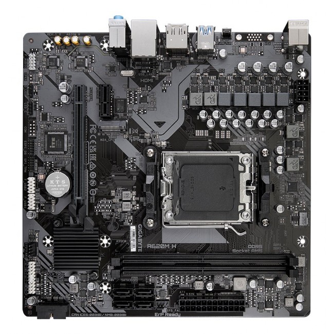 Gigabyte A620M H (A620,AM5,mATX,DDR5) Gigabyte A620M H (A620,AM5,mATX,DDR5)