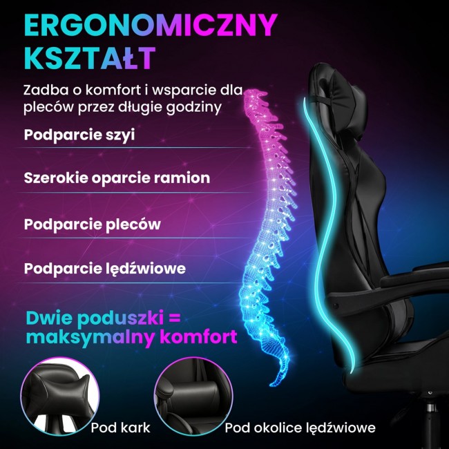 Extralink Gaming | Gaming Chair | office, rotary, bucket, black, G-524