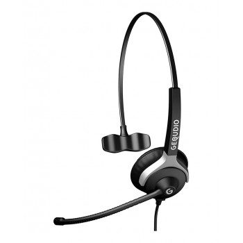 GEQUDIO WA9007 headphones/headset Wired Head-band Office/Call center Black