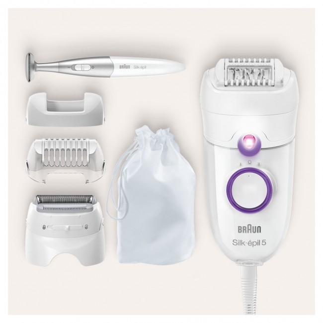 Braun Silk- pil 5 825 Power 28 tweezers White, Purple