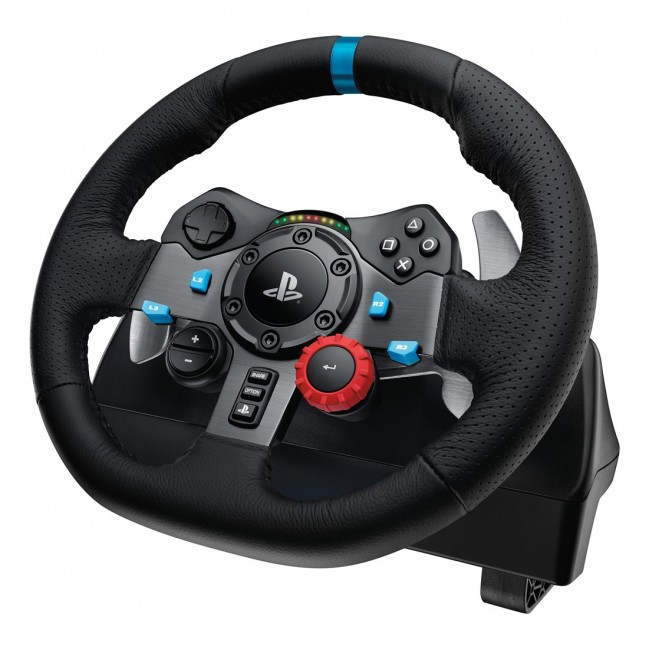 Logitech G 991-000539 Gaming Controller Aluminium, Black USB Steering wheel + pedals + headset PC, PlayStation 4, PlayStation 5, Playstation 3