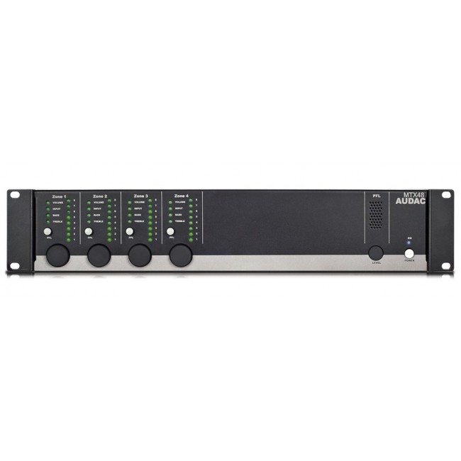 4-zone audio matrix AUDAC MTX48