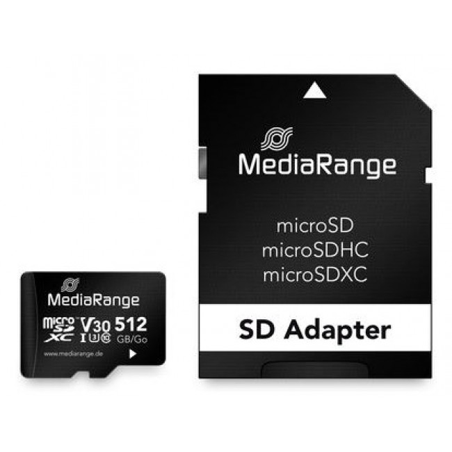 MediaRange MR947 memory card 512 GB MicroSDXC UHS-I Class 10