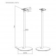 Floor stands for Sonos ERA 300, Maclean, MC-995