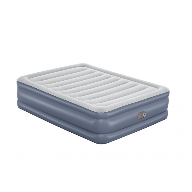Bestway Tritech Air Mattress Queen with Built-in AC Pump and Antimicrobial Coating 2.03 m x 1.52 m x 51 cm