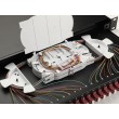 Equip 24-Port Fiber Optic Splice Box, LC Duplex, OM4, 1U, Equipped, Black
