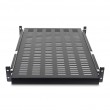 StarTech.com 2U Sliding Server Rack Mount Shelf - 20 to 30in Adjustable Mounting Depth - Vented - 50lb - Heavy Duty Universal 19 Rack Shelf for Equipment Rack - 24in Deep