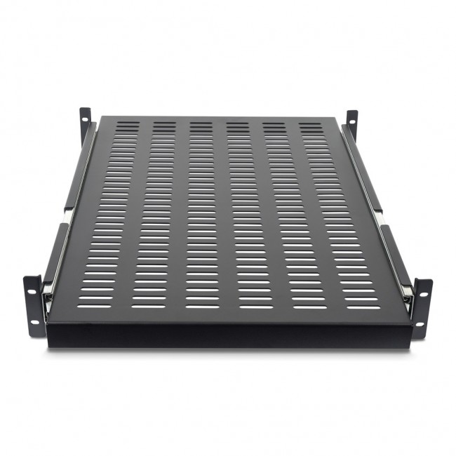 StarTech.com 2U Sliding Server Rack Mount Shelf - 20 to 30in Adjustable Mounting Depth - Vented - 50lb - Heavy Duty Universal 19 Rack Shelf for Equipment Rack - 24in Deep