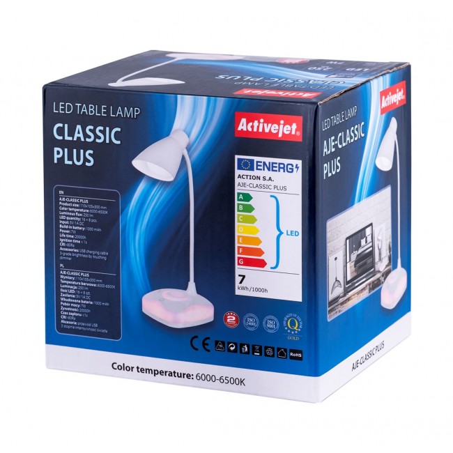 Activejet LED desk lamp AYE-CLASSIC PLUS white